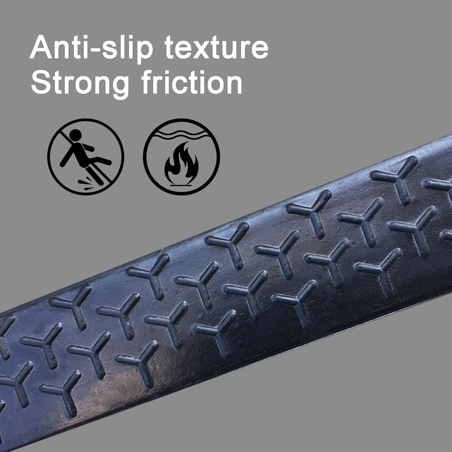 Rubber Curb Ramps Anti-Slip Portable Rise Height Threshold Ramp with Stable Honeycomb Structure for Vehicle Truck(100 * 18 * 8cm/39 * 7.1 * 3.1in)