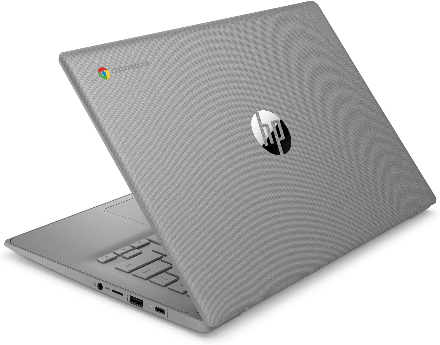 HP 14a-ne0013dx 14 Inch HD Chromebook Laptop Intel Celeron N4120 1.1GHz 4GB DDR4 RAM 64GB eMMC Intel UHD Graphics 600 Wi-Fi Bluetooth Webcam HDMI USB C Ports Chrome OS (Renewed)