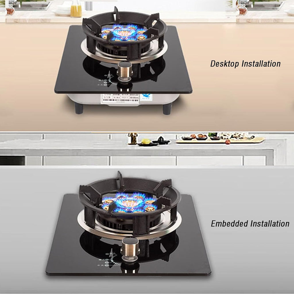 Single Burner Propane Stove,Propane Gas Stove,Desktop Embedded Dual Use,Max 14330.4BTU with Pulse Electronic Ignition Suitable for Apartments Kitchens and More (Color : Style 2, Size : LPG)