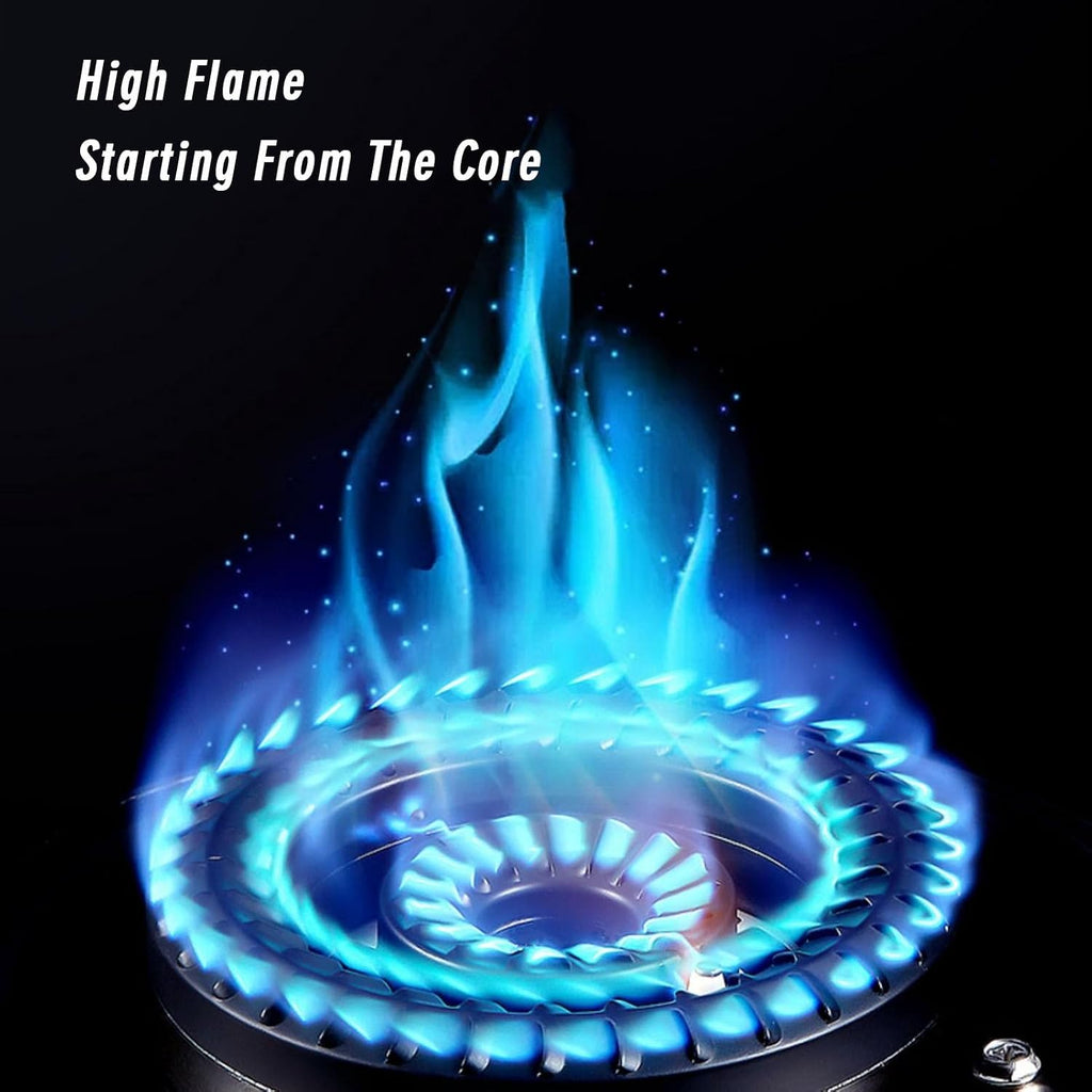 Portable Gas Stove,1 Burner Propane Stove,Max 16377.6BTU with Pulse Electronic Ignition for Indoor Kitchen, Open Kitchen and Apartment (Color : Black, Size : NG)