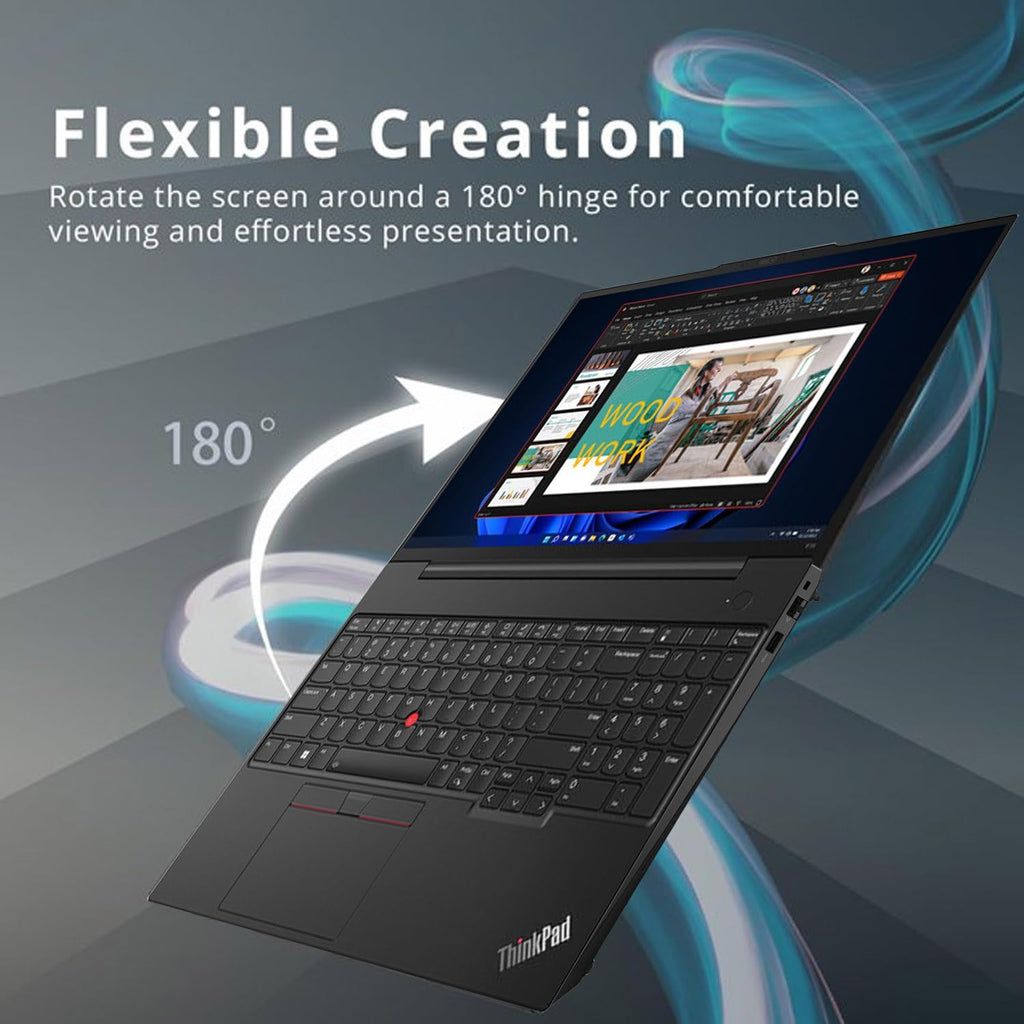 Lenovo ThinkPad E16 G2 Business Laptop Computer, Intel 16-Core Ultra 7 155H (Beat i7-13705H), 16GB DDR5 RAM, 1TB PCIe SSD, 16' FHD+, WiFi 6E, Backlit Keyboard, Fingerprint Reader, W11 Pro(Renewed)