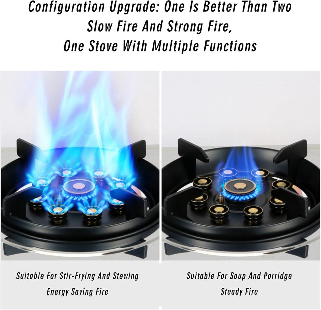 Portable Gas Stove,Cassette Stove,Max 24566.4BTU Single Burner Cassette Stove Piezo-Ceramic Ignition for Car Travel Home and Apartment (Color : LPG)