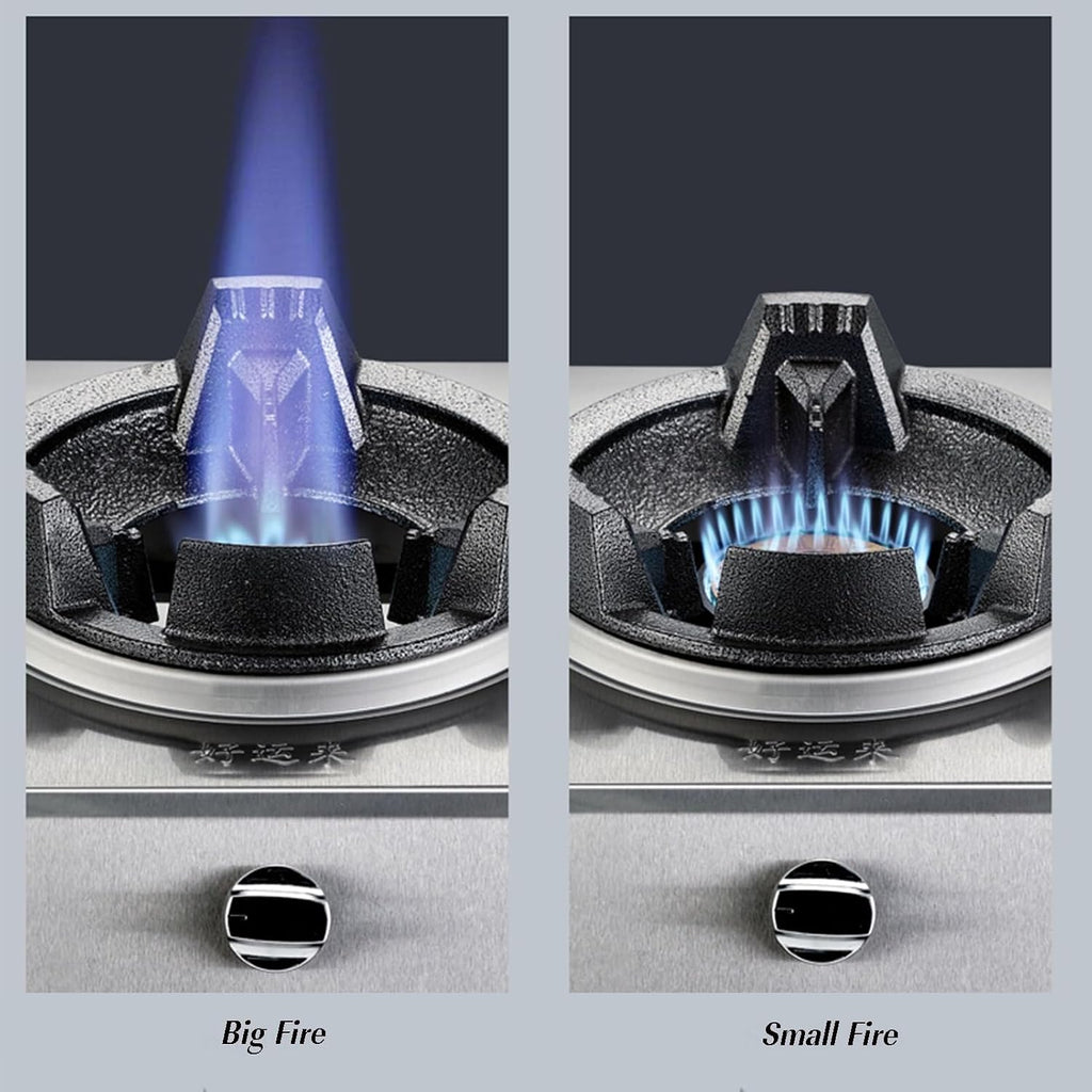 Single Burner Gas Stove,Medium and High Pressure Cast Iron Stove,with Thermocouple Protection,High Pressure Single Propane Burner,for Restaurant,fome