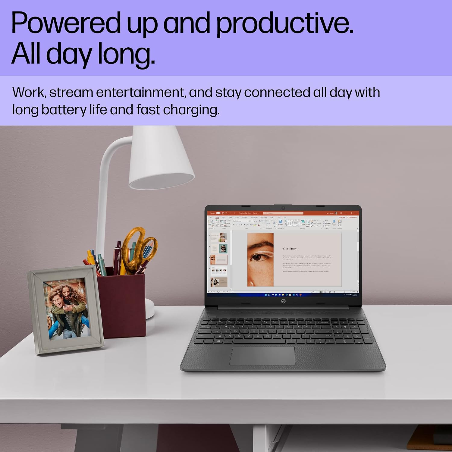HP 15 inch Laptop, FHD Display, 12th Generation Intel Core i3-1215U, 8 GB RAM, 128 GB SSD, Intel UHD Graphics, Windows 11 Home in S Mode, 15-dy5599nr (2023)