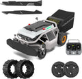 Mowrator S1 2WD 18Ah Remote Control Lawn Mower, 45% (24°) Slope, Spring to Fall Yard Care, with Leaf Shredding Vacuum, 21' Width, 1.8–4.6' Cutting Height, Up to 1.12 Acres