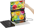 Duex Float Mobile Pixels 15.6' Laptop Screen Extender, 1080P FHD IPS Stacked Portable Monitor, USB C/HDMI Travel Extended Computer Display with Built-in Kickstand,Plug and Play