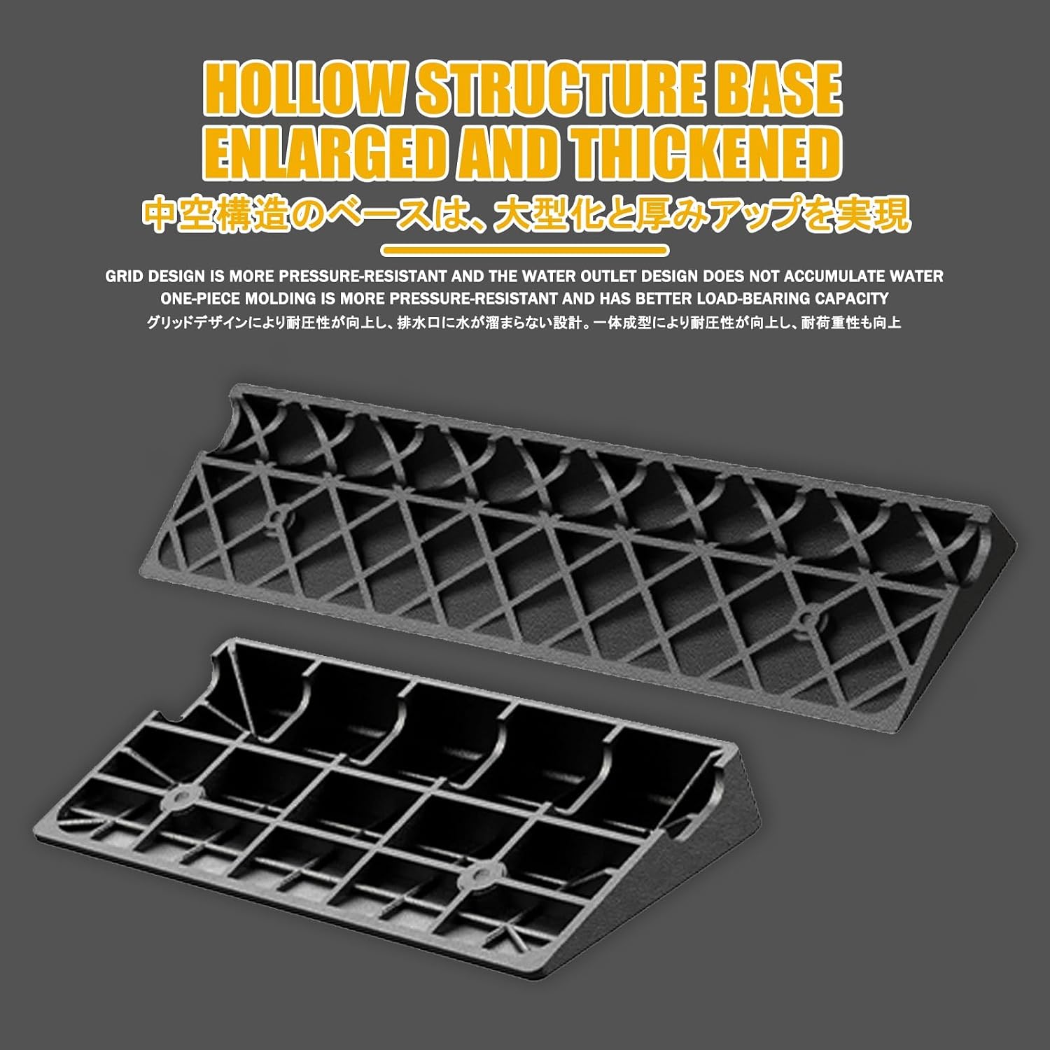 Threshold Ramps，Portable Lightweight Ramps，Rubber Kerb Ramps Height，Garage Lifting Tools，Suitable for Door Driveways, Sidewalks, Scooters, Motorcycles.(100 * 25 * 9cm/39.4 * 9.8 * 3.5in)