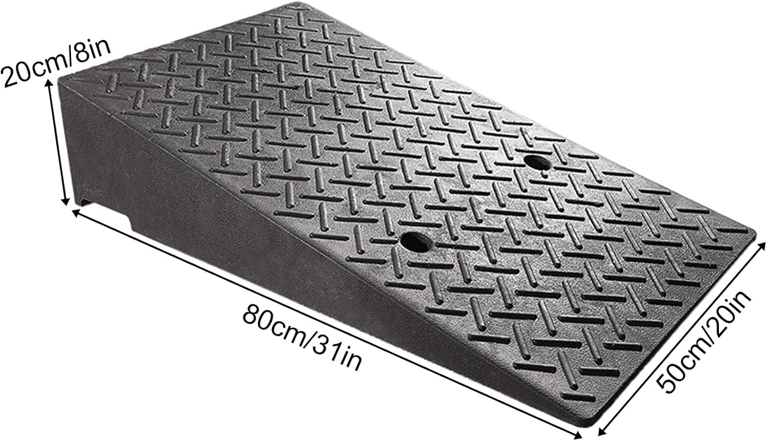 Portable Curb Ramp, Multiple, Threshold Ramp for Home, Sidewalk, Bikes, Motorcycles, Wheelchairs, Good Load-Bearing(50 * 80 * 20cm/20 * 31 * 8in)