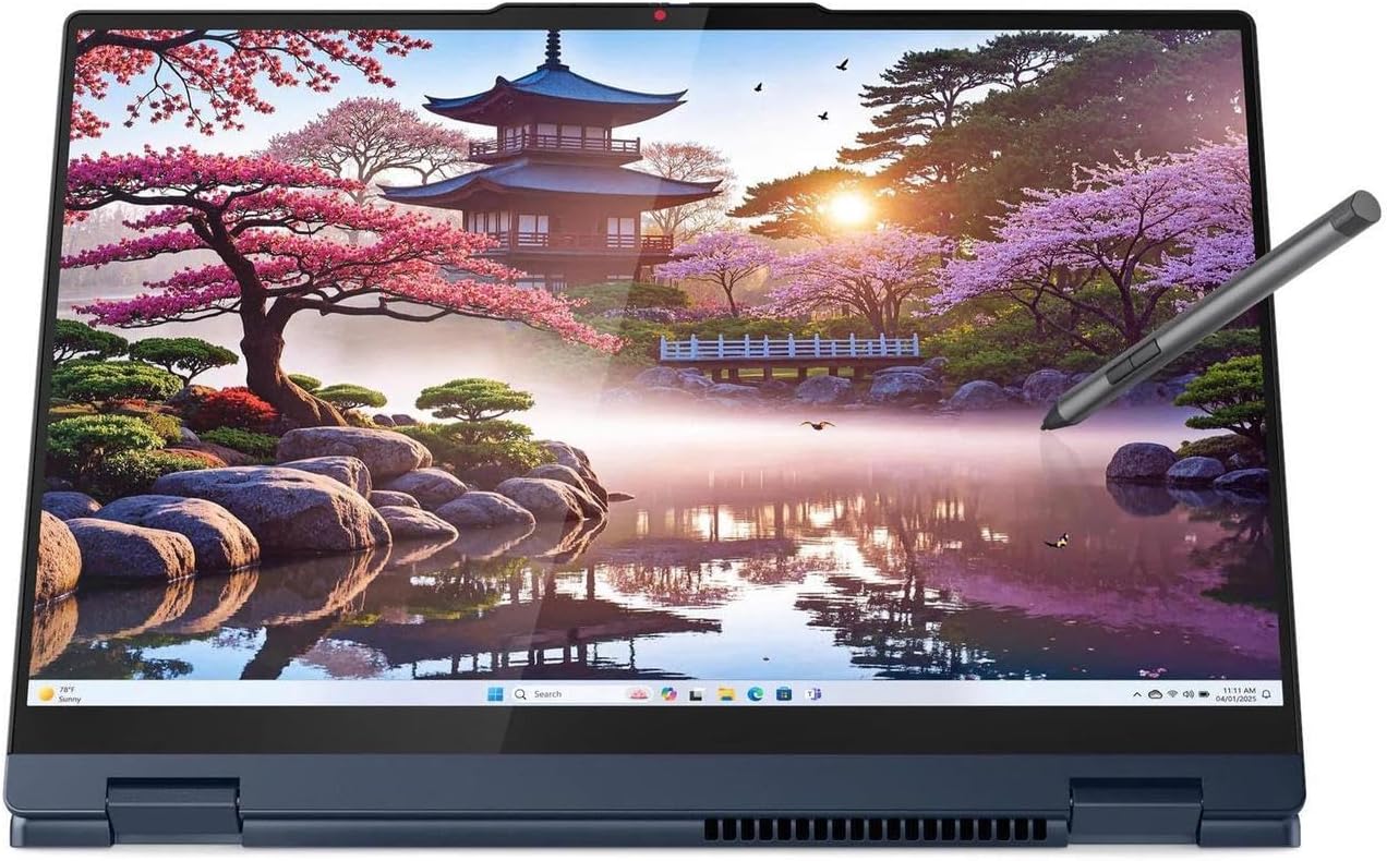 Lenovo IdeaPad 5 2-in-1 with AMD Ryzen AI 7 350 Processor, 14' WUXGA IPS Touchscreen Display, Wi-Fi 7, 16GB LPDDR5X Memory, 1TB SSD, FHD/IR Hybrid Camera, Digital Pen, Backlit KYB, and Win 11 Home