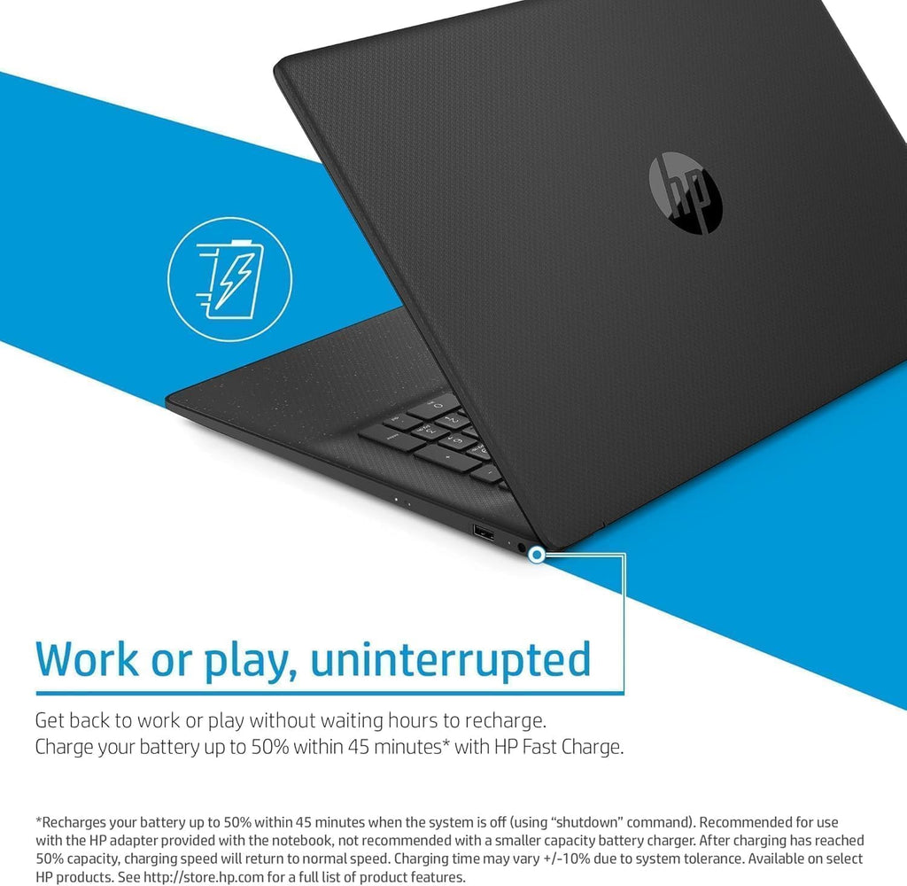 HP 17 Laptop (17.3' FHD Anti-Glare, Intel 10-Core i7 150U (> Ultra 5 125U), 16GB RAM, 512GB SSD) for Business, Home, Students, Narrow Bezel, Numeric Keypad, Fast Charge, IST Hub, Wi-Fi 6, Win 11 Home