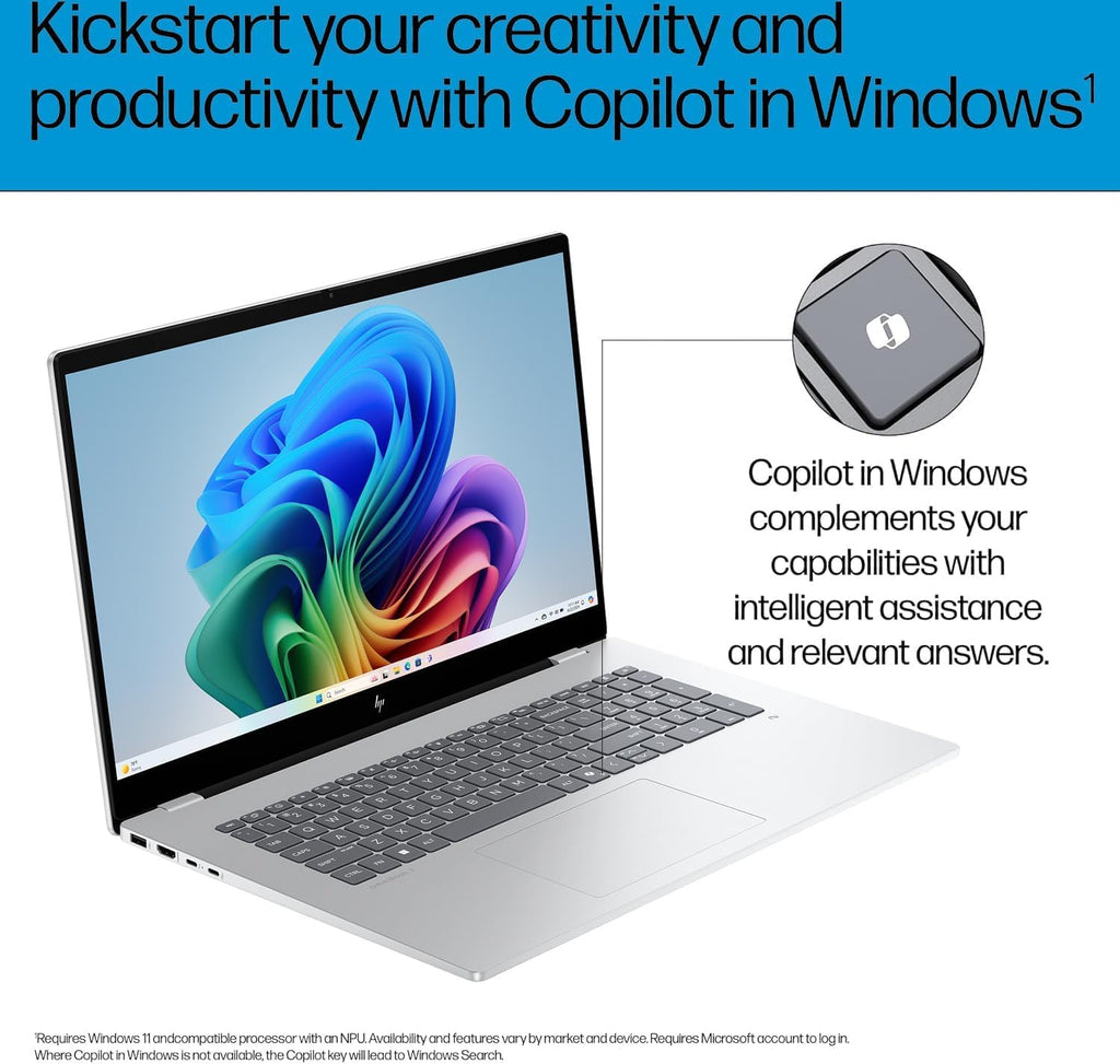 HP OmniBook 7 (Next Gen Envy 17) AI Laptop, 17.3' FHD Touchscreen, Intel Core Ultra 7 258V, 32GB DDR5 RAM, IST Computer Customized 512GB/1TB/2TB SSD, ARC 140V GPU (16GB), 5MP IR Webcam, Win 11 Pro