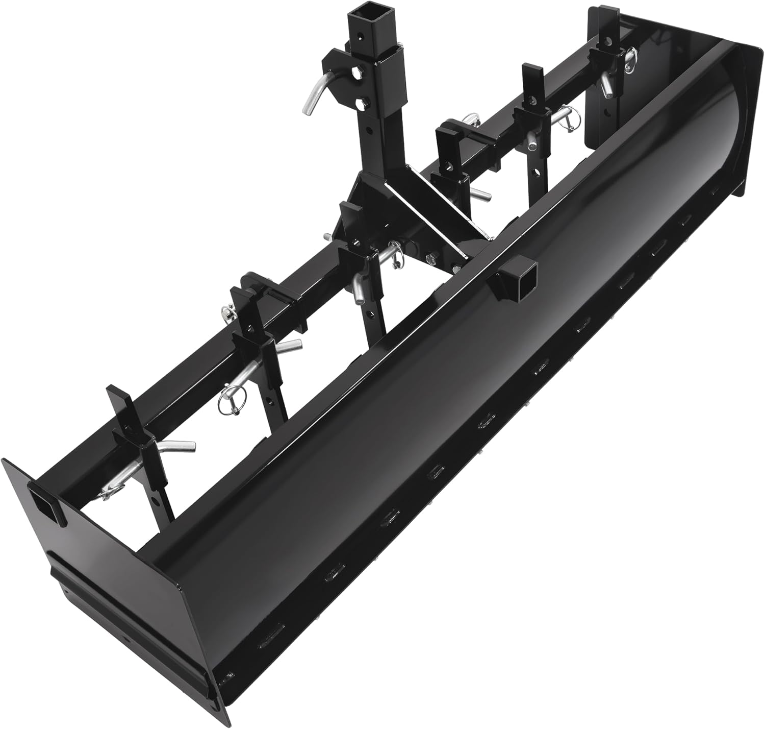 ECOTRIC 55' 3-Point Box Scraper Compatible with CAT-0 Garden Lawn Mower Tractor w/Adjustable Blade for Gravel Snow Landscaping Construction Agriculture