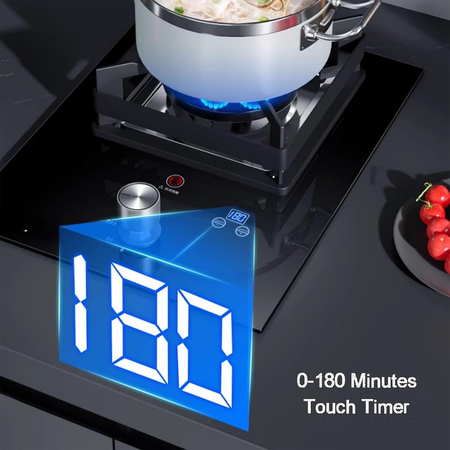Gas Stove 1 Burner, Propane Cooktop,Portable Gas Cooktop with Thermocouple Protection,Lpg/Ng for Apartments(LPG)