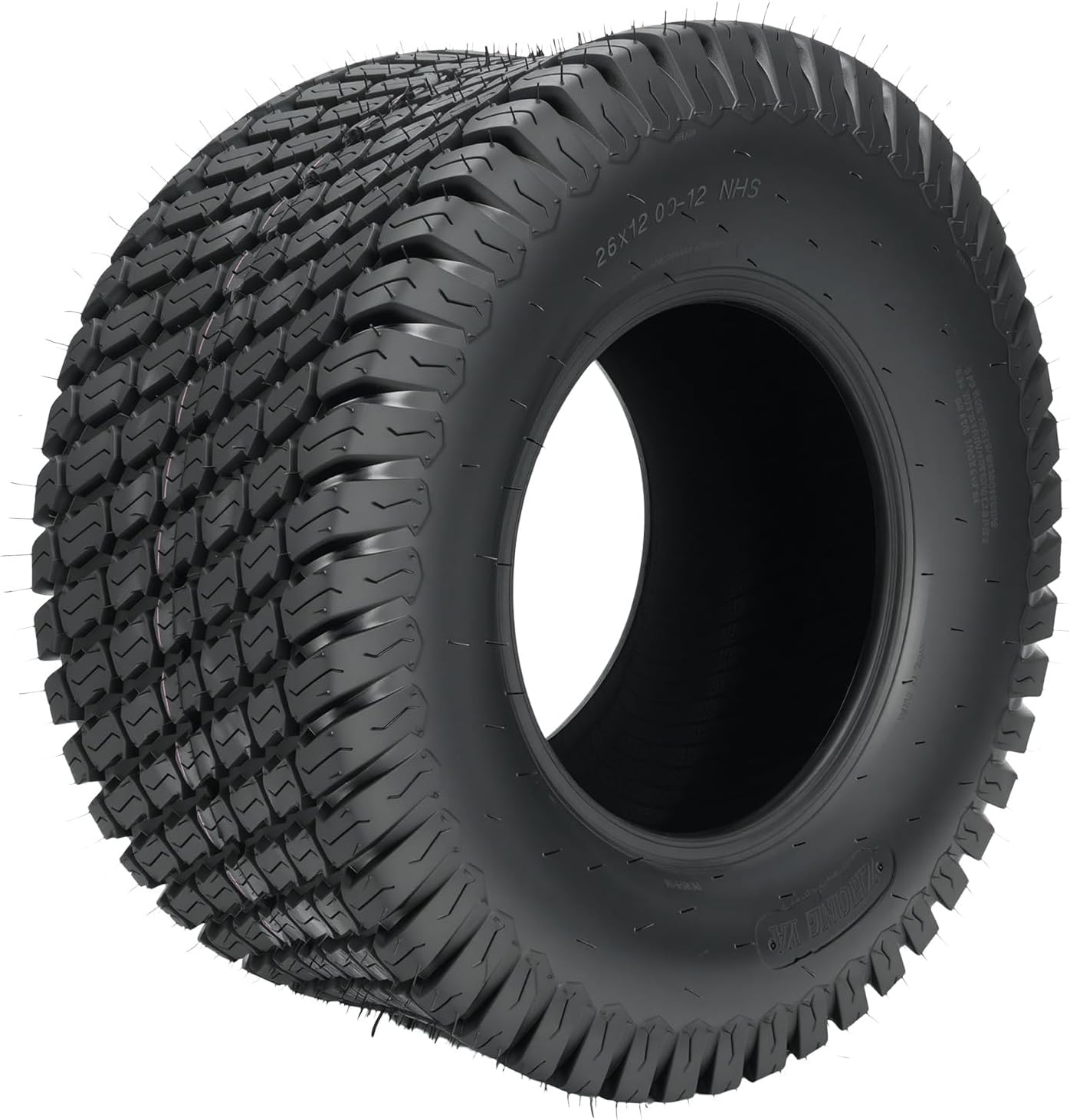 KAX 26x12-12 Lawn Mower Tires,26x12-12 Mud Tires for Off-Road, Golf Carts,4 Ply, 2Pcs,Tubeless Z-160