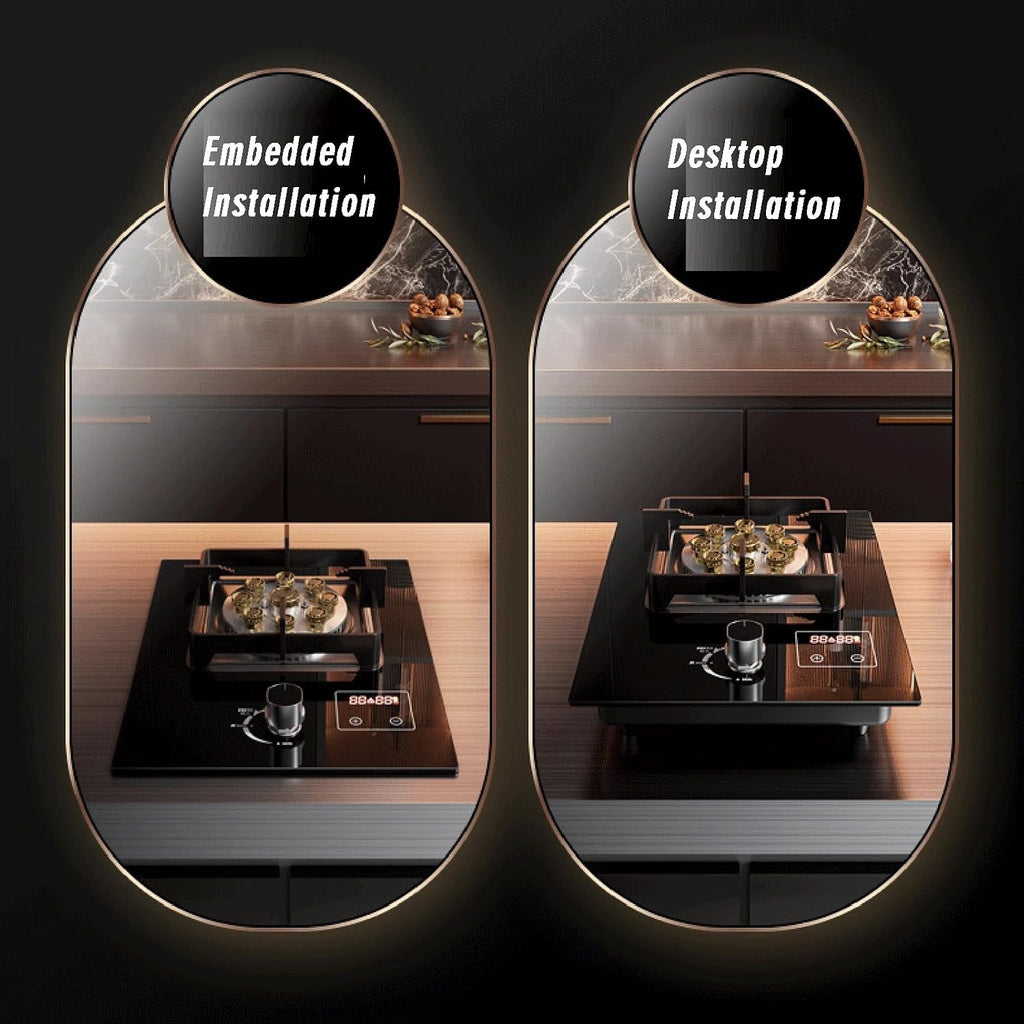 1 Burner Propane Stove,Portable Gas Stove,Max 17742.4BTU Tempered Glass with Pulse Electronic Ignition for Indoor Kitchen and Apartment (Color : LPG)