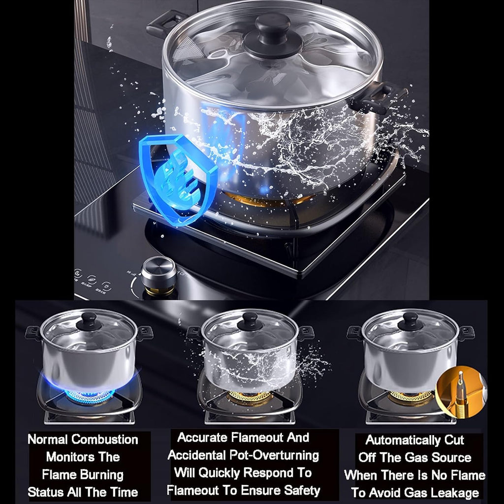 Single-Burner Gas Stove,5.2kW High Flame,High Pressure Single Propane Burner,timeable,for Kitchens,Apartments(LPG)