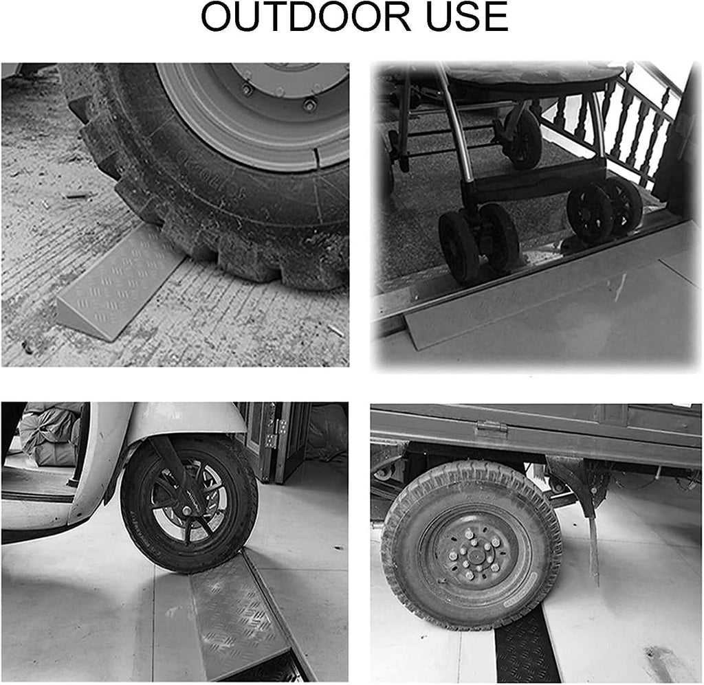 Ramps Portable Threshold Ramps, 3-9cm High, Indoor Curb Ramps, Non-Slip Kerb Ramp for Threshold Wheelchair Scooter Sweeping Robot, Door Step Accessible Rise Channel Mat (Color : Yellow, Size : 100x1