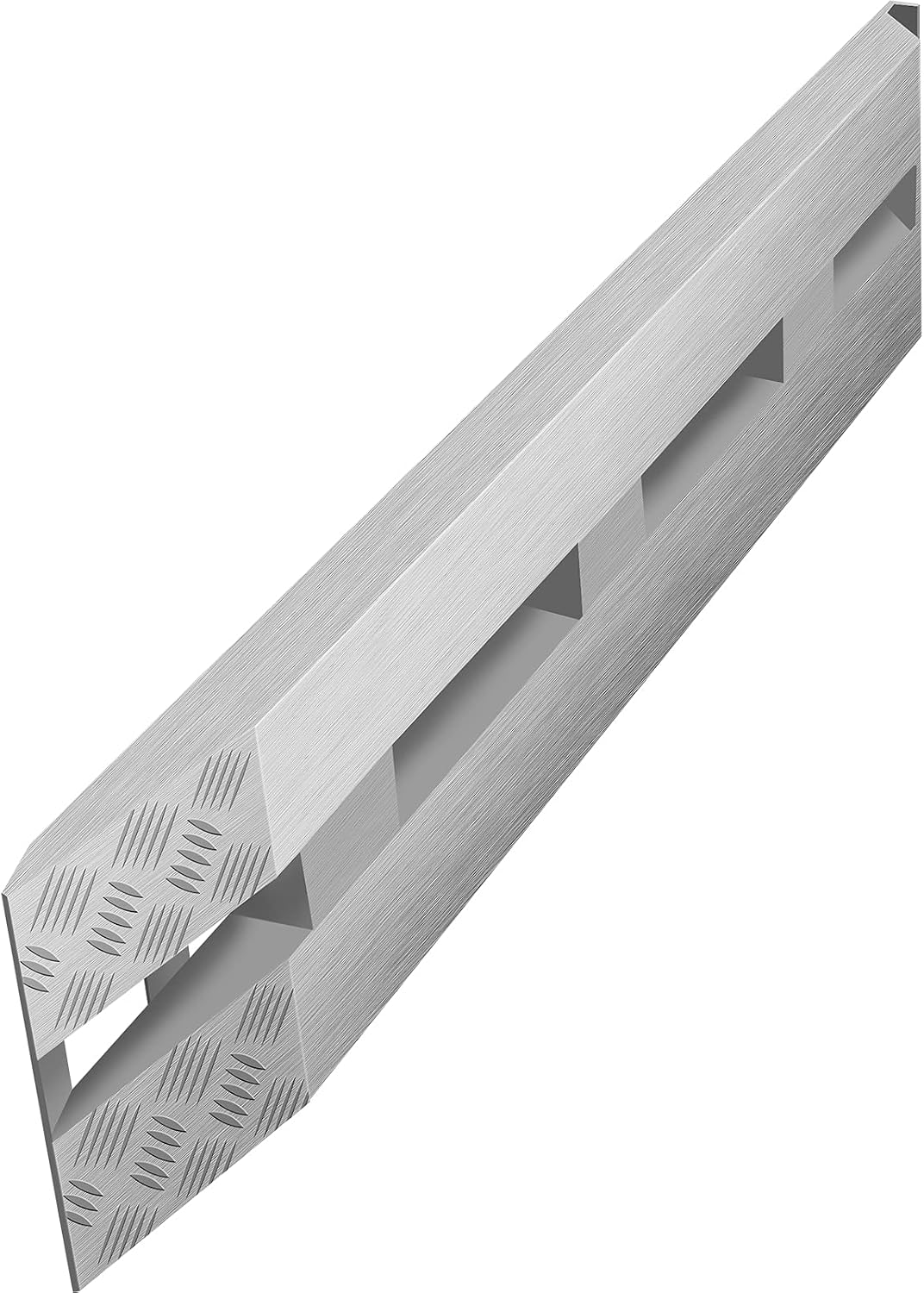 VEVOR Aluminum Ramps, 6000 lbs, Heavy-Duty Ramps with Top Hook Attaching End, Universal Loading Ramp for Motorcycle, Tractor, ATV/UTV, Trucks, Lawn Mower, 60' L x 12' W, 2Pcs