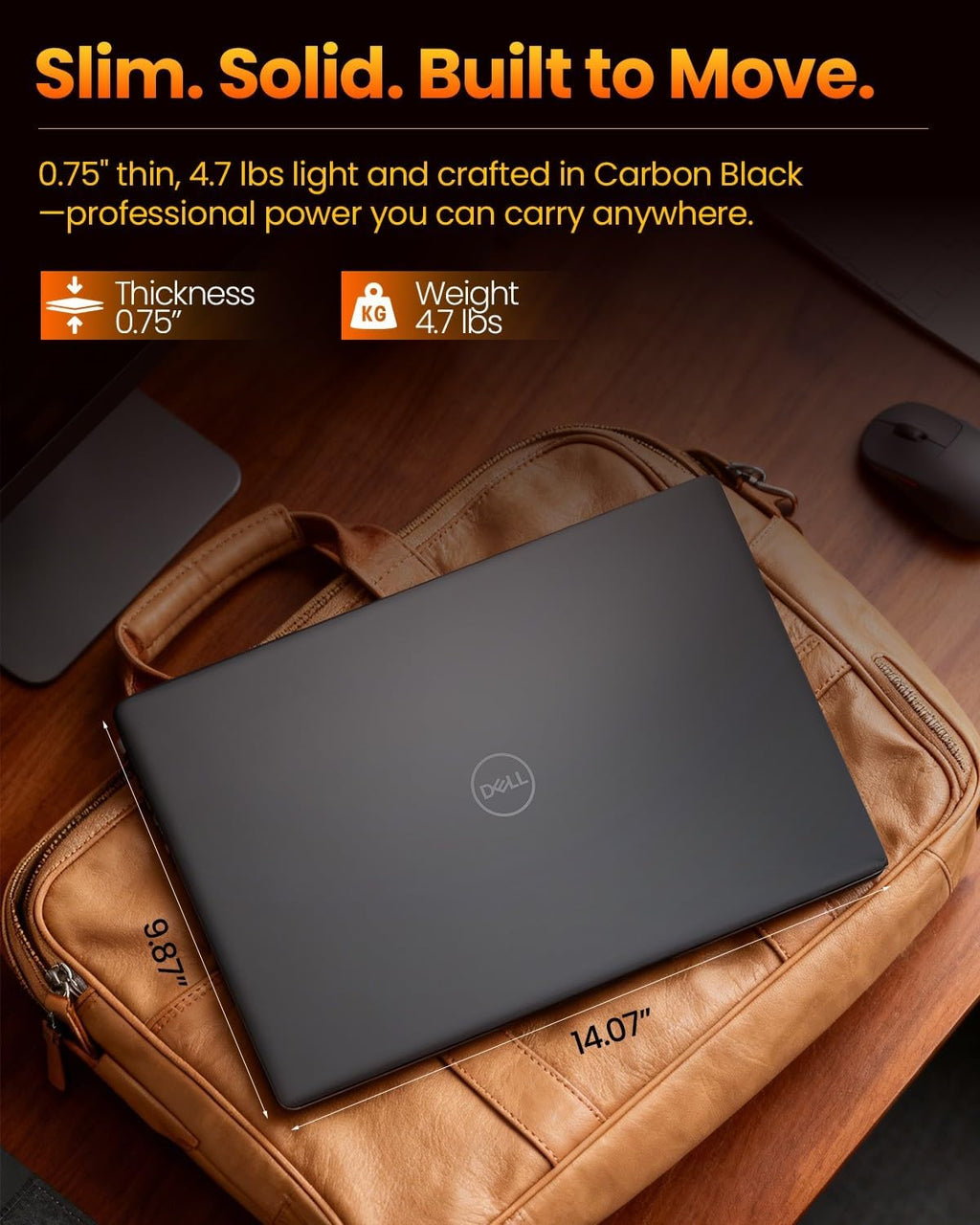 Dell 16-inch Touchscreen Business Laptop - AMD Ryzen 7 250(Beat Core 7 150U)| 16 Tops NPU | AI Copilot Key | 16' FHD+ Display |Backlit KB|Win 11 Pro|Carbon Black(32GB DDR5 | 1TB SSD)