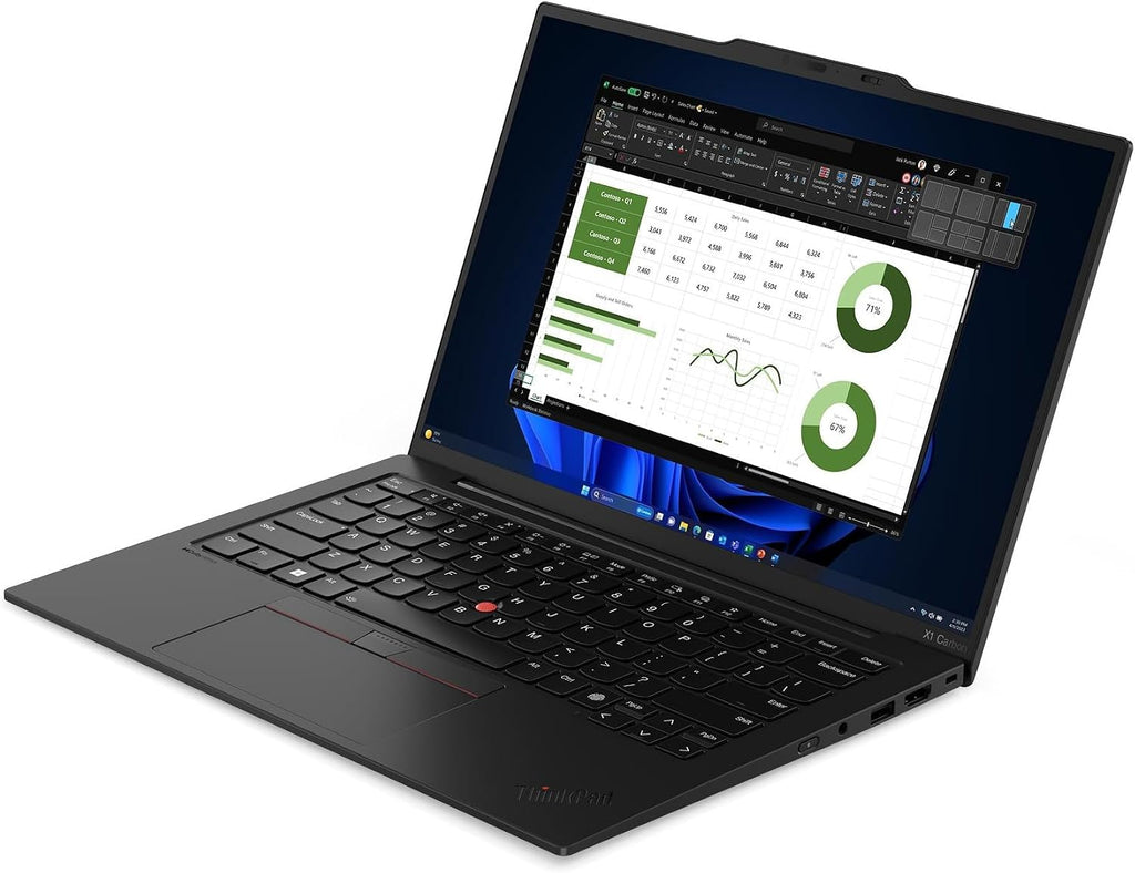 Lenovo ThinkPad X1 Carbon Gen 12 Laptop (14' FHD+ Touchscreen, Intel Core Ultra 7 165U vPro, 32GB DDR5, 1TB SSD), Backlit, Fingerprint Reader, IR Webcam, 2X Thunderbolt 4, IST HUB, Win 11 Pro, AI PC