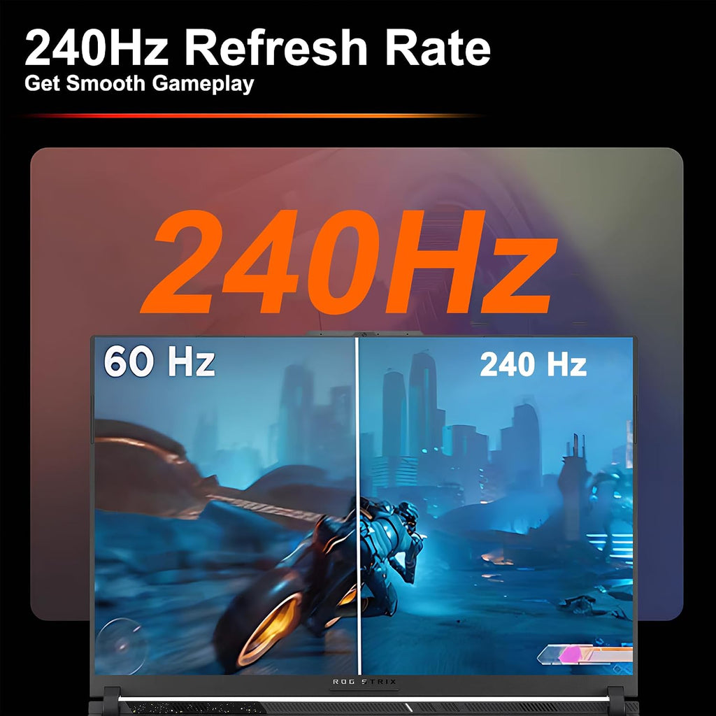ASUS ROG Strix G18 G814 Gaming Laptop 18' 2.5k (2560x1600) 240Hz (100% DCI-P3, 3ms) AMD 16-core Ryzen 9 9955HX (>i9-14900HX) 32GB DDR5 2TB SSD GeForce RTX 5070 RGB Backlit WiFi6E Win11 ICP Hub