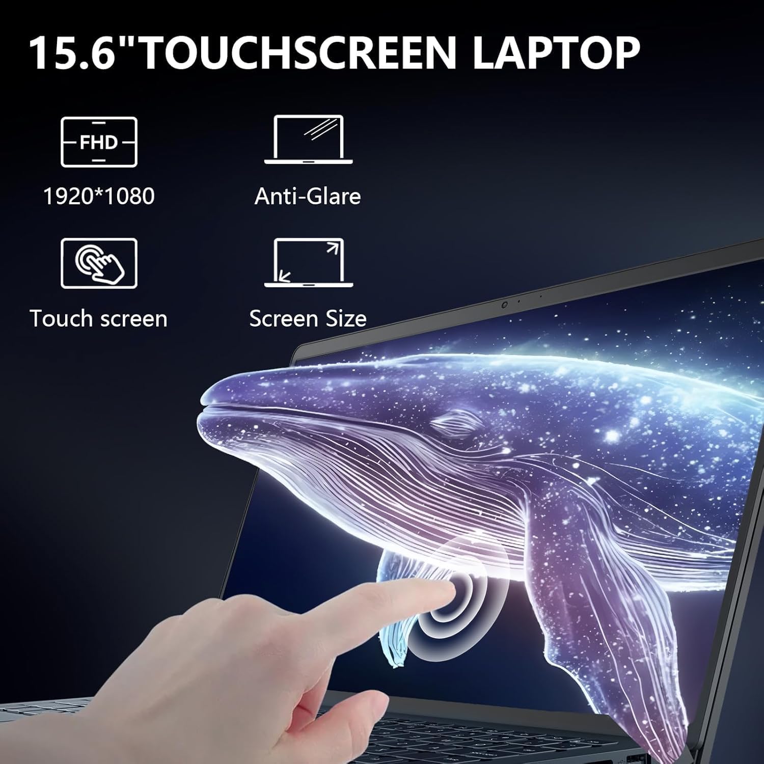 Dell inspiron 15 Touchscreen Laptop -Intel Core i5-1334U -15inch FHD Touch -Office 365-16GB RAM -512GB SSD -Windows 11 -Laptop Computadora- Work Business College Student - 3.6lbs Light