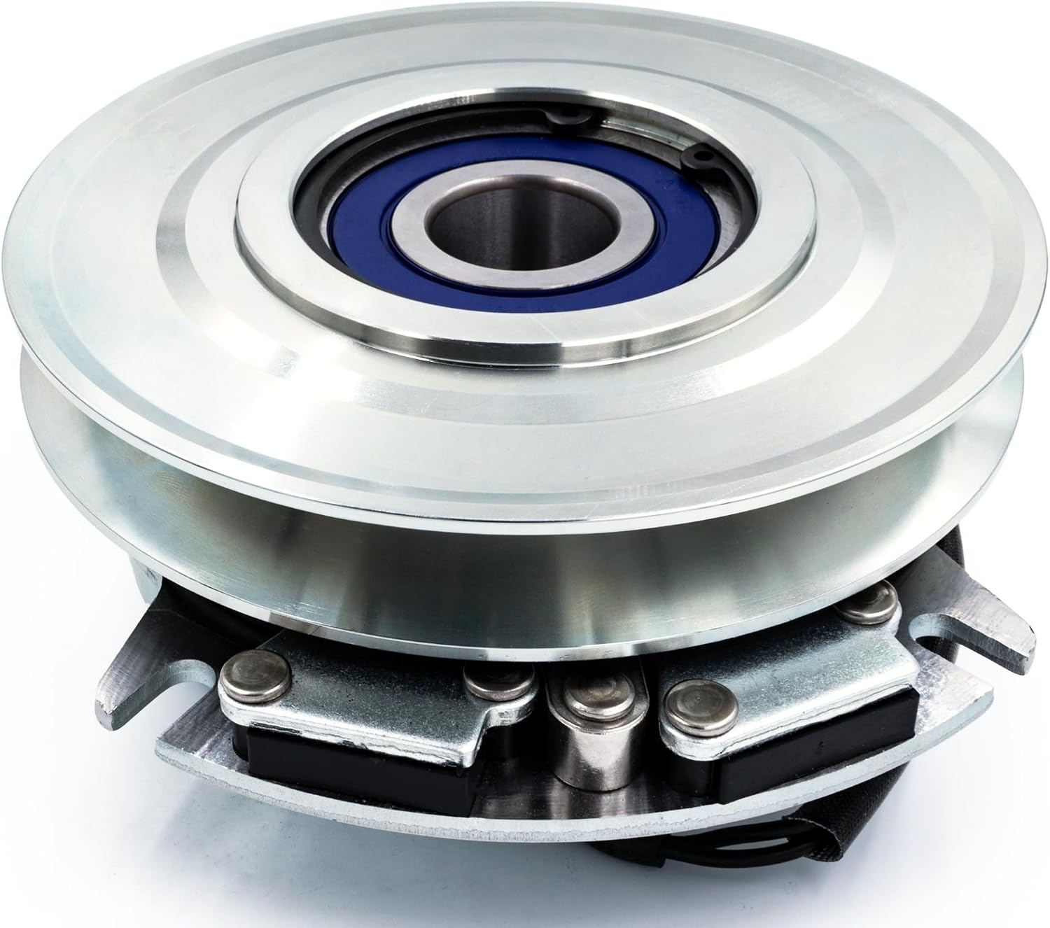 HD Switch HiTorque 210ftlb (OEM 175) BIGBearing Billet Pulley Electric PTO Clutch 5218-167 5218-208 w/Larger & Replacable Pulley Bearing Replaces Warner 1.125' Crankshaft Lawn Mower 5218167 5218208