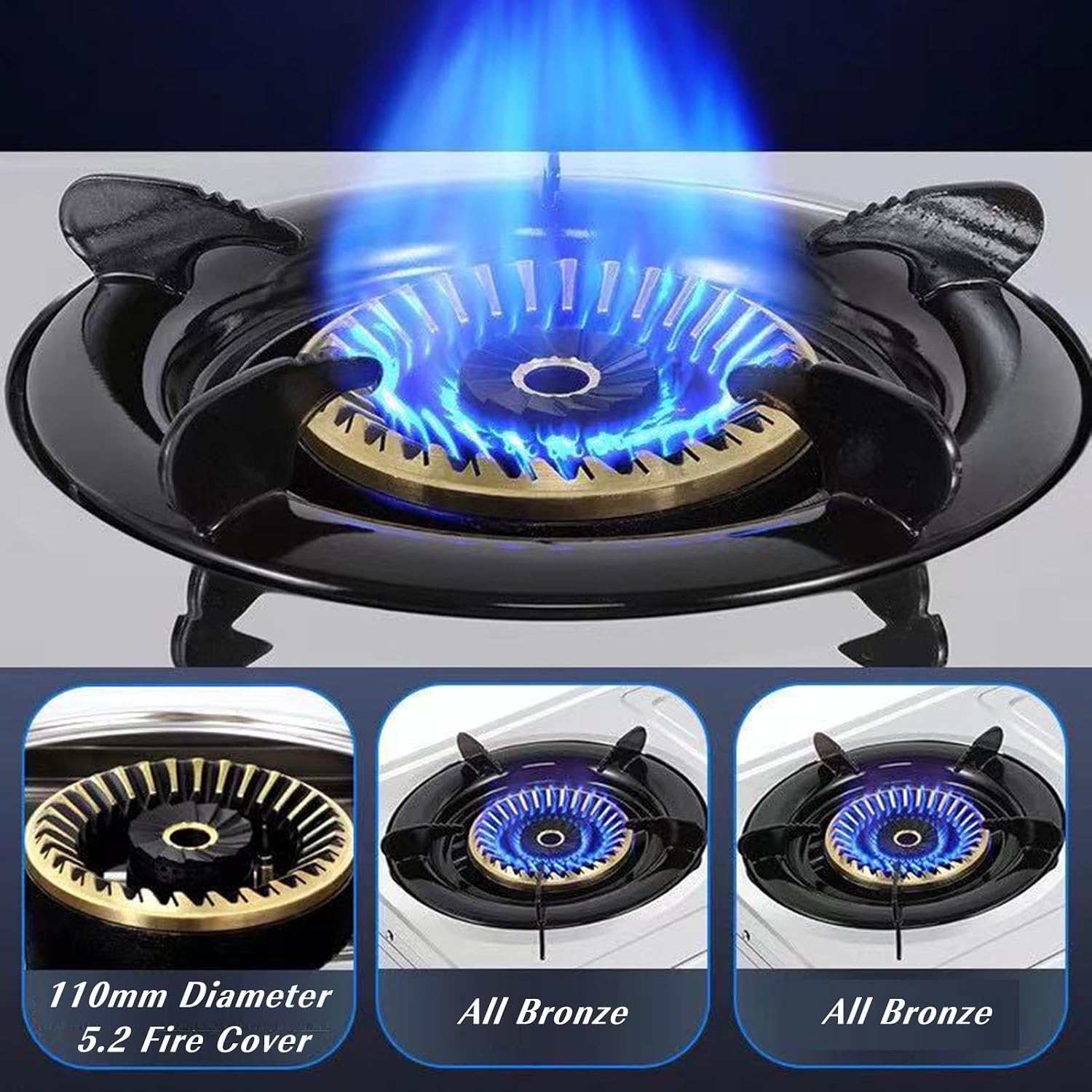 Gas Stove,17742.4 BTU Stainless Steel Tabletop Single Burner,Flameout Protection,Suitable for Home,Apartment,Indoor (Size : LPG), 18648