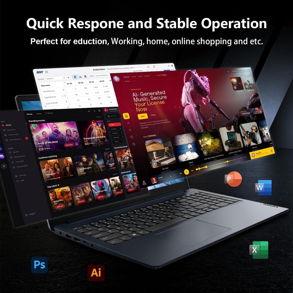 Lenovo IdeaPad Premium Series 15.6' FHD Touchscreen Laptop • Intel Core i5 10-Core Processor up to 4.4 GHz• 40GB RAM • 1TB PCIe SSD • Copilot & AI Ready • Bluetooth • WiFi 6 • Windows 11