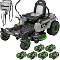 EGO POWER+ Z6 Zero Turn Riding Lawn Mower, 42' Deck, Includes (6) 56V 6.0Ah Batteries and 880W Charger - ZT4214L