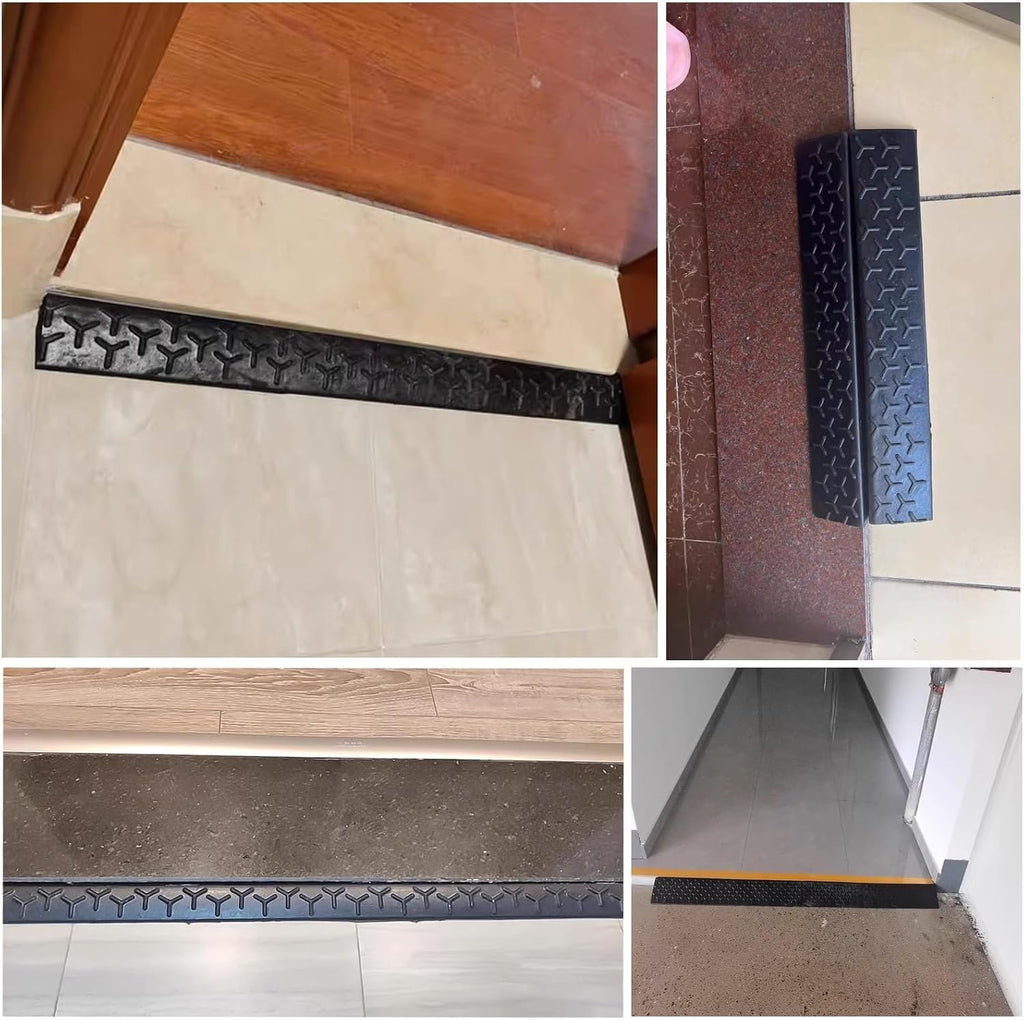 Rubber Curb Ramps Antislip Portable Rise Height Threshold Ramp with Stable Honeycomb Structure for Vehicle Truck(100 * 18 * 8cm/39 * 7.1 * 3.1in)