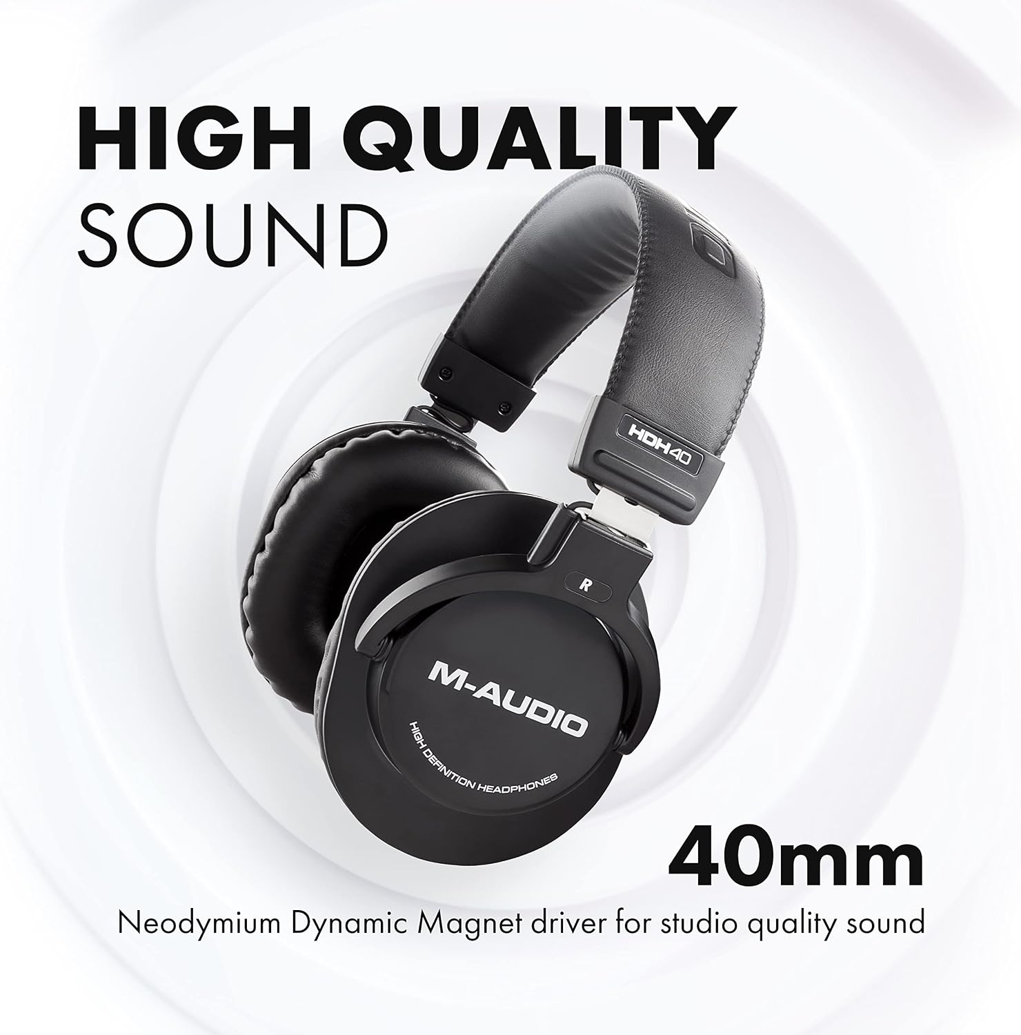 M-Audio Oxygen Pro Mini 32 Key USB MIDI Keyboard Controller with Beat Pads and HDH40 Over Ear Studio Headphones