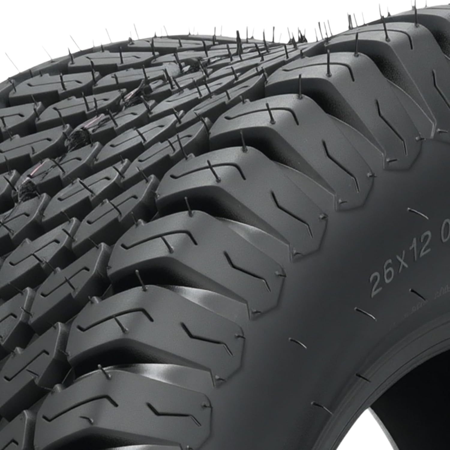KAX 26x12-12 Lawn Mower Tires,26x12-12 Mud Tires for Off-Road, Golf Carts,4 Ply, 2Pcs,Tubeless Z-160