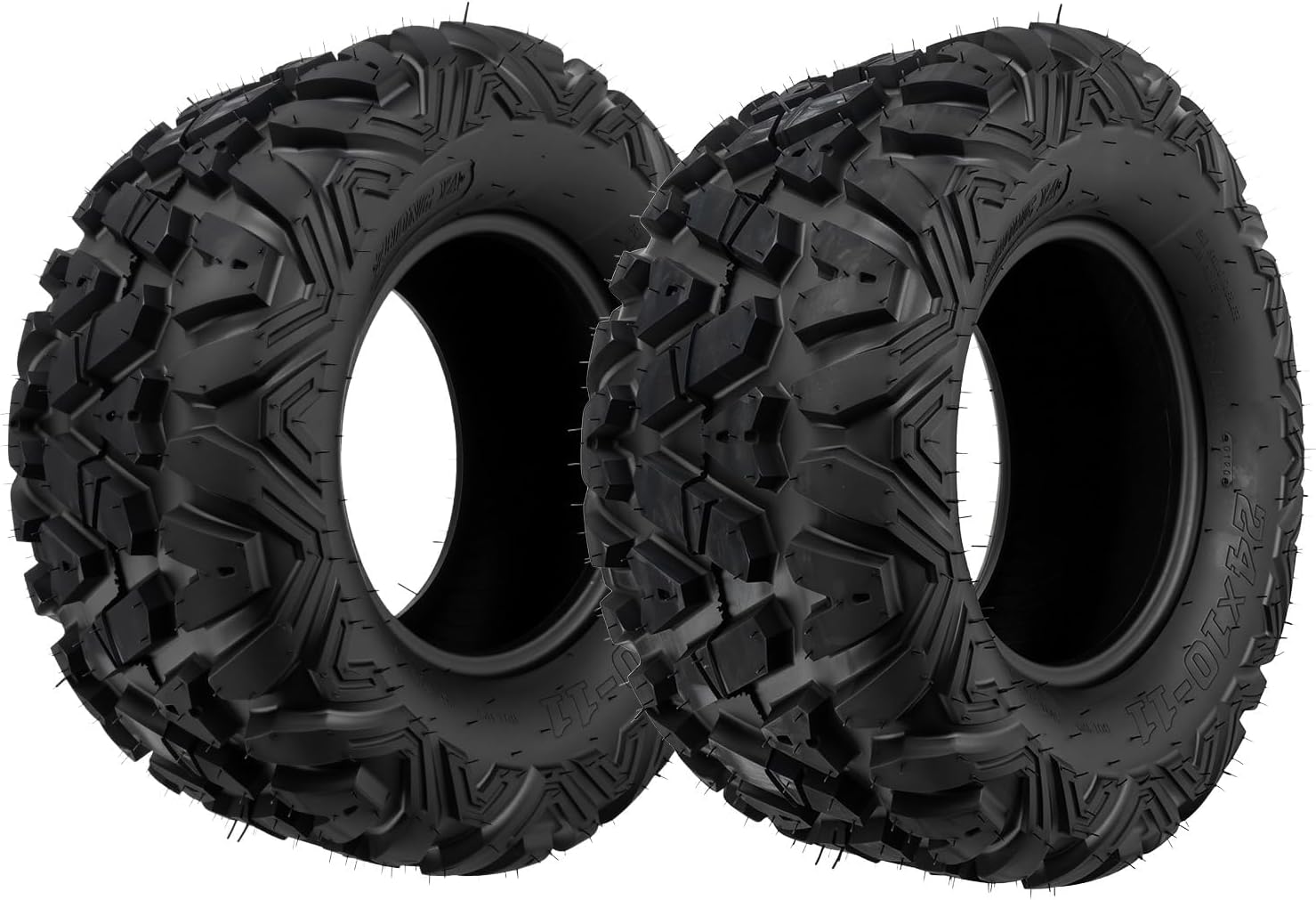 KAX 24x10-11 ATV UTV All-terrain Tires,24x10-11 Off-Road Mud Tires,6 Ply, 2Pcs,Tubeless Z-199