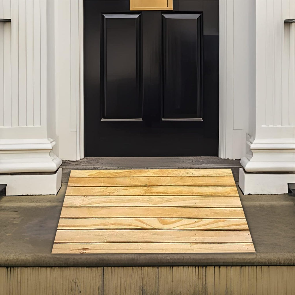 Threshold Solid Wood ramps, for Vehicle ramps, Wheelchair ramps, Threshold ramps, Portable Mobile Non-Slip ramps(30.8 * 30 * 9Cm/12.1 * 11.8 * 3.5In)