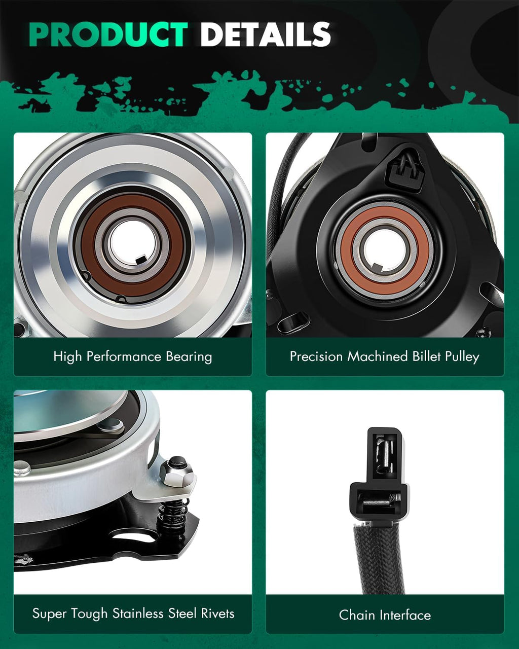 SCITOO New Electric Lawnmower, X0574 PTO Clutch Fit for CUB Cadet 717-3035 717-3313 717-3467 917-3035 917-3313