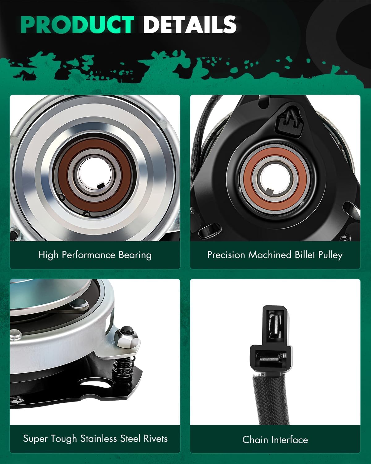 SCITOO New Electric Lawnmower, X0574 PTO Clutch Fit for CUB Cadet 717-3035 717-3313 717-3467 917-3035 917-3313