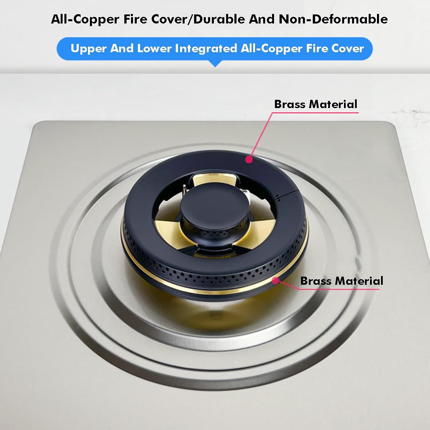 Portable Gas Stove 1 Burner,5.2kW Stainless Steel Camping Stove,LPG/NG Cooktop with Flameout Protection,for Outdoor RV Hiking BBQ(NG)