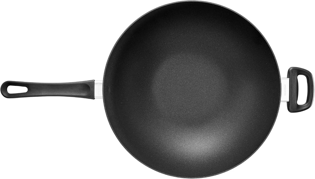 Scanpan Classic Induction 12 1/5 Inch Nonstick Wok – Compatible with All Cooktops, Induction Ready, Metal Utensil Safe, Oven Safe to 500°F, Dishwasher Safe