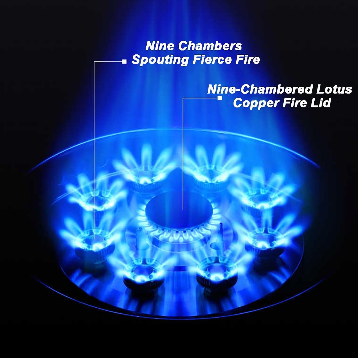 Gas Stove 1 Burner,5.2KW Nine-Chamber High Fire With Timer,Stainless Steel Natural Gas/Liquefied Gas Conversion Stove,with Flameout Protection(NG)