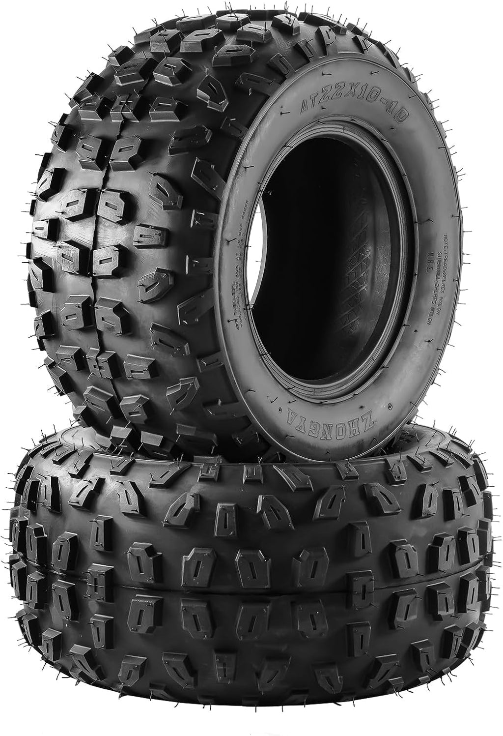 KAX 22x10-10 22x10x10 Tire Tubeless Mini Bike Go Kart ATV Quad 4 Wheeler 4PLY Z-183 2PC