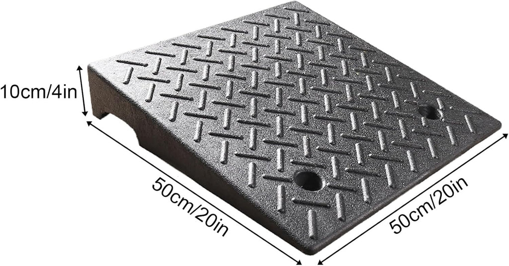 Portable Curb Ramp, Multiple, Threshold Ramp for Home, Sidewalk, Bikes, Motorcycles, Wheelchairs, Good Load-Bearing(50 * 50 * 10cm/20 * 20 * 4in)