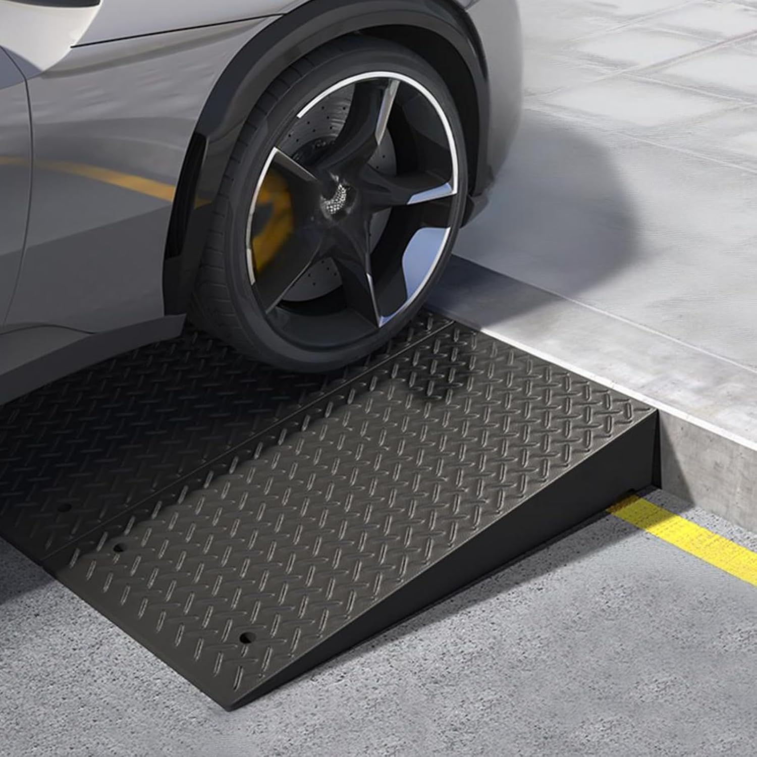 Portable Curb Ramp, Multiple, Threshold Ramp for Home, Sidewalk, Bikes, Motorcycles, Wheelchairs, Good Load-Bearing(50 * 80 * 11cm/20 * 31 * 4.3in)