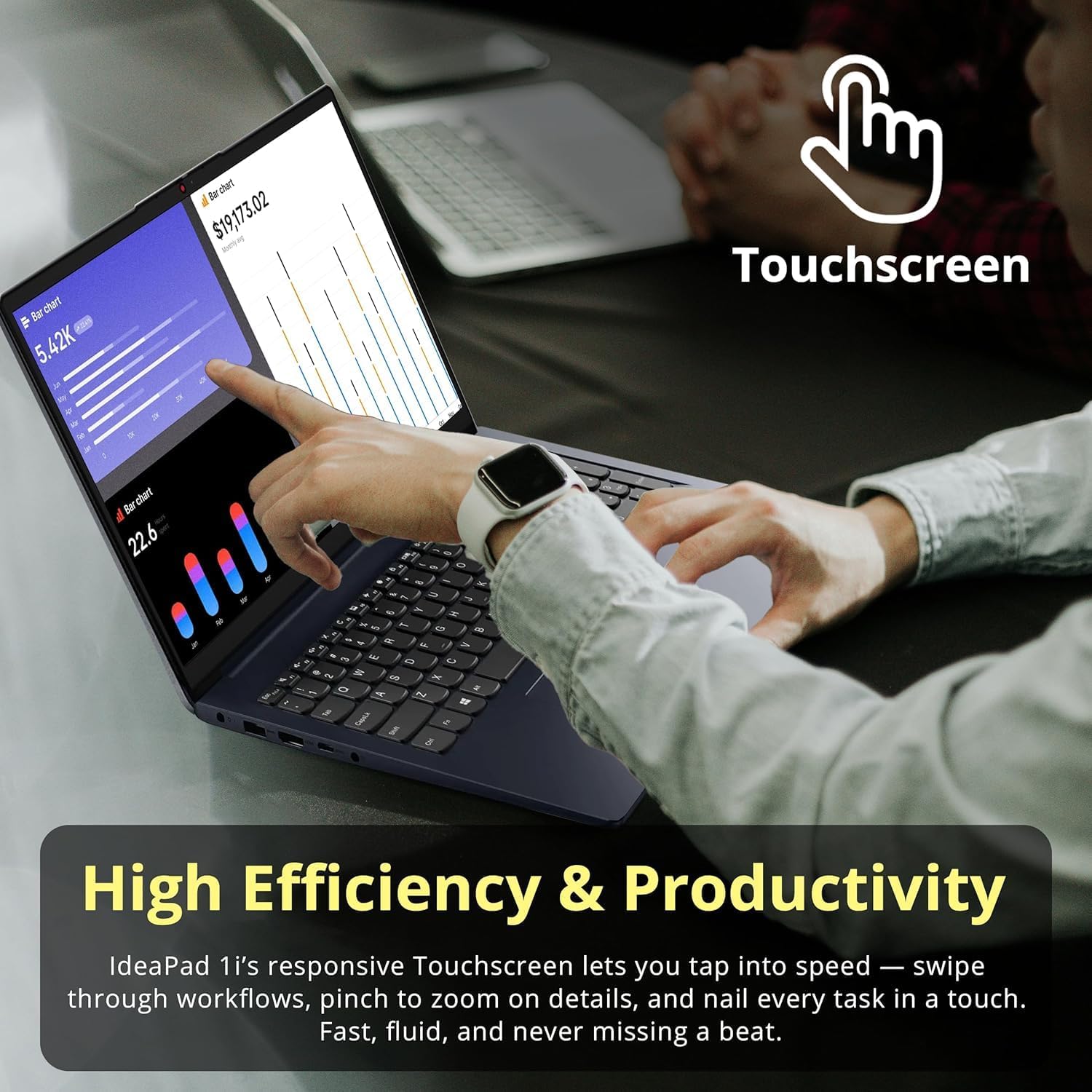 Lenovo 15.6' FHD Touchscreen Laptop Newly Thanksgiving Edition, Powerful Intel Core i5-1335U Processor (Beats i7-1255U), 16GB RAM, 1TB SSD, Windows 11 Pro with Microsoft Office, WOWPC USB