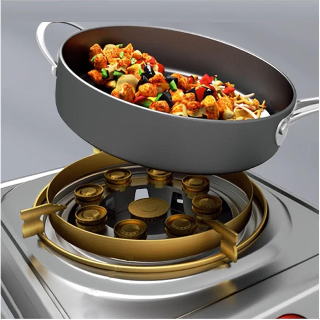 Portable Gas Stove,Cassette Stove,Max 14330.4BTU Single Burner Cassette Stove Piezo-Ceramic Ignition for Home Use Food Stalls and Canteens (Color : LPG)