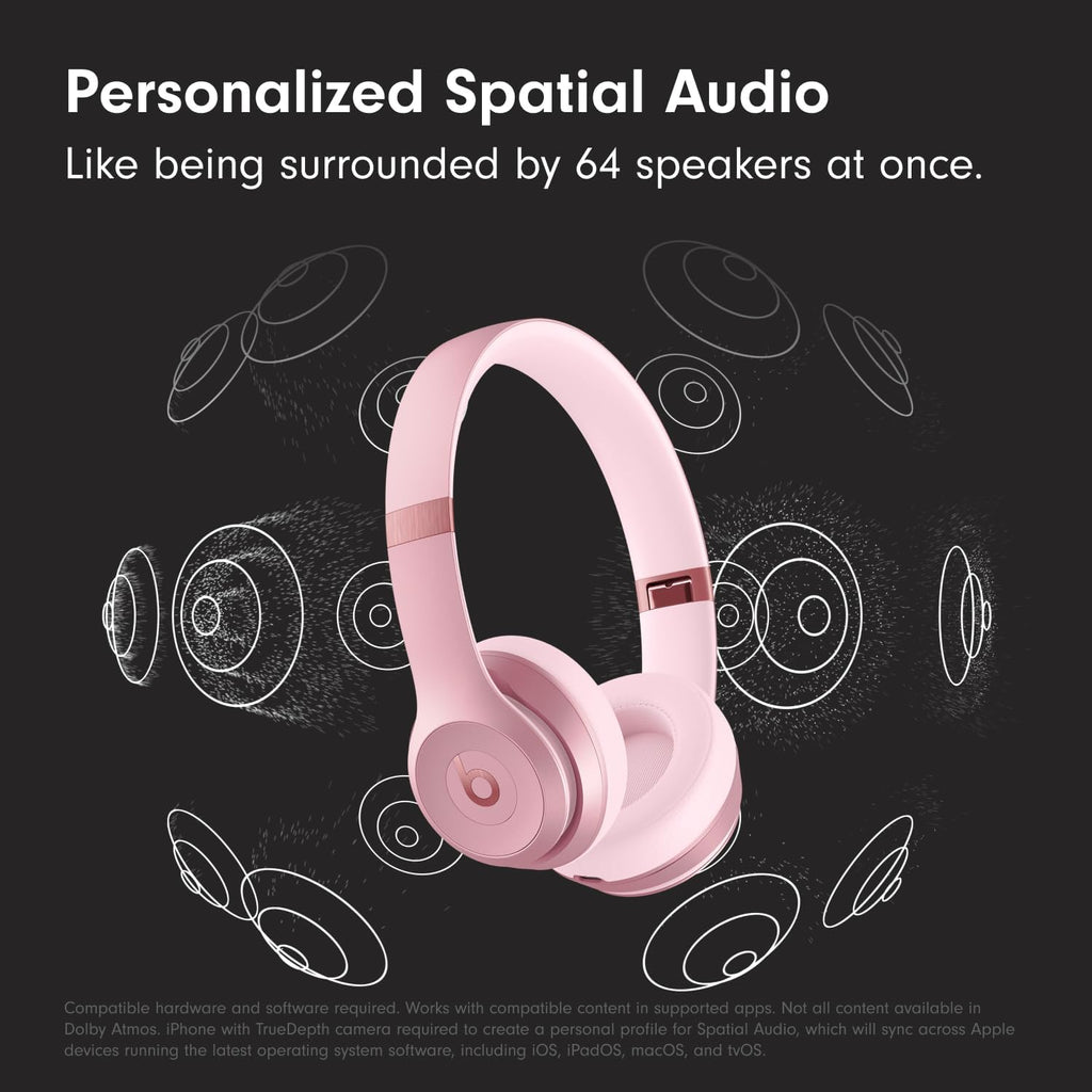 Beats Solo 4 Wireless Headphones with 20W Power Adapter - Metallic Pink