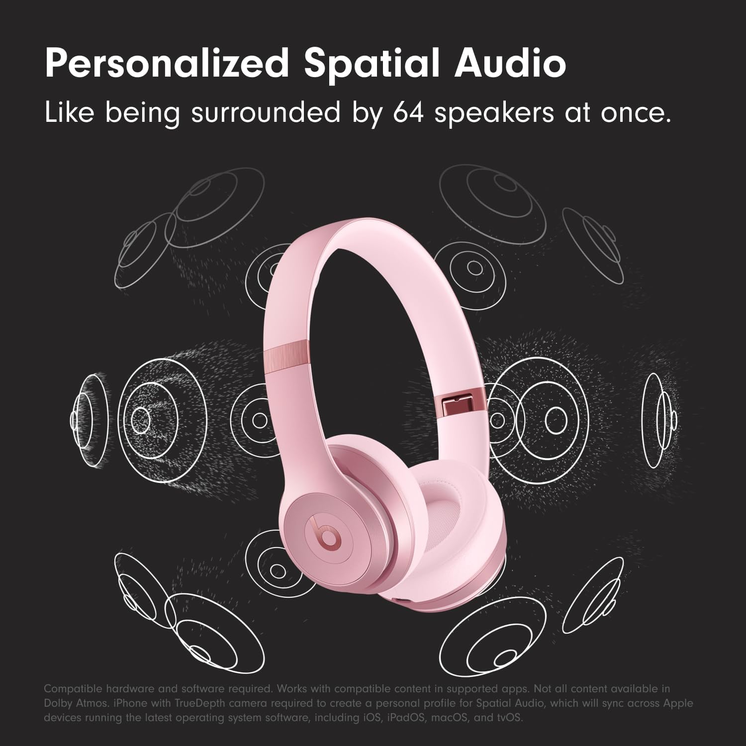 Beats Solo 4 Wireless Headphones with 20W Power Adapter - Metallic Pink