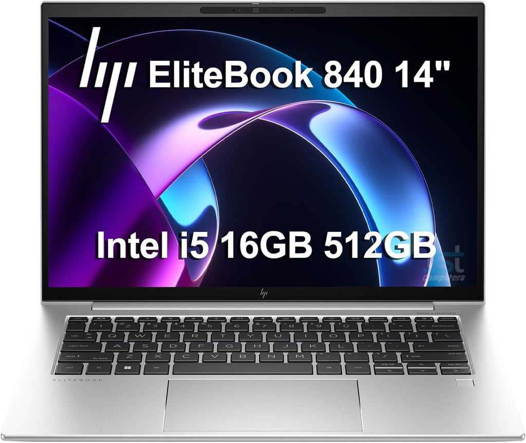 HP EliteBook 840 G10 Business Laptop (14' FHD+ Anti-Glare, Intel 10-Core i5-1335U (> i7-1255U), 16GB DDR5 RAM, 512GB SSD), 5MP Webcam, Backlit KB, Fingerprint, 2x Thunderbolt 4, Wi-Fi 6E, Win 11 Pro