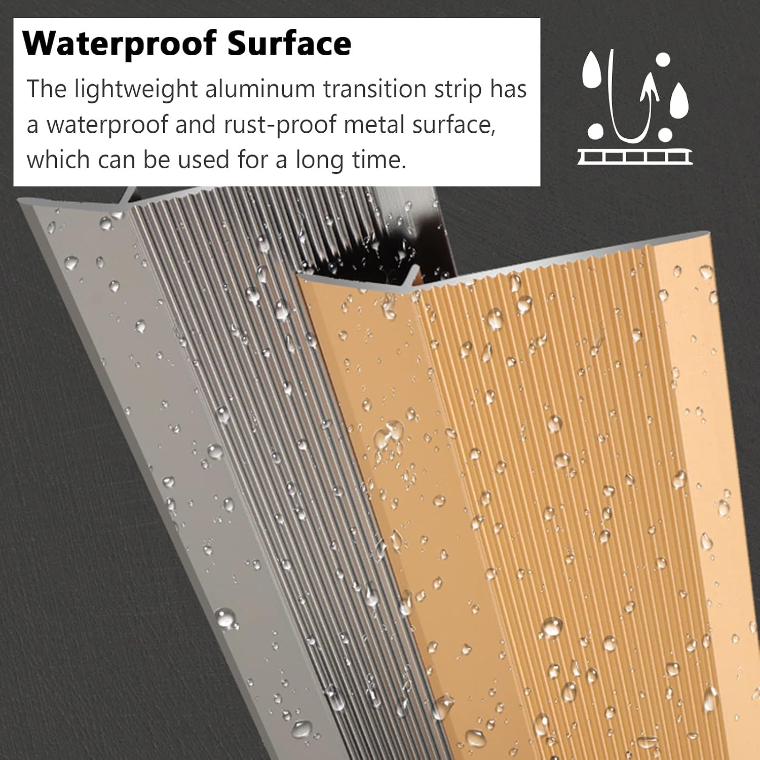 Doorway Uneven Floor Transition Strip, Floor Strips Between Rooms,4' 10cm Extra Wide Threshold Transition Ramps for Doors,Reducer/Edge Trim for Uneven Floor 10CM - L 120cm/47in