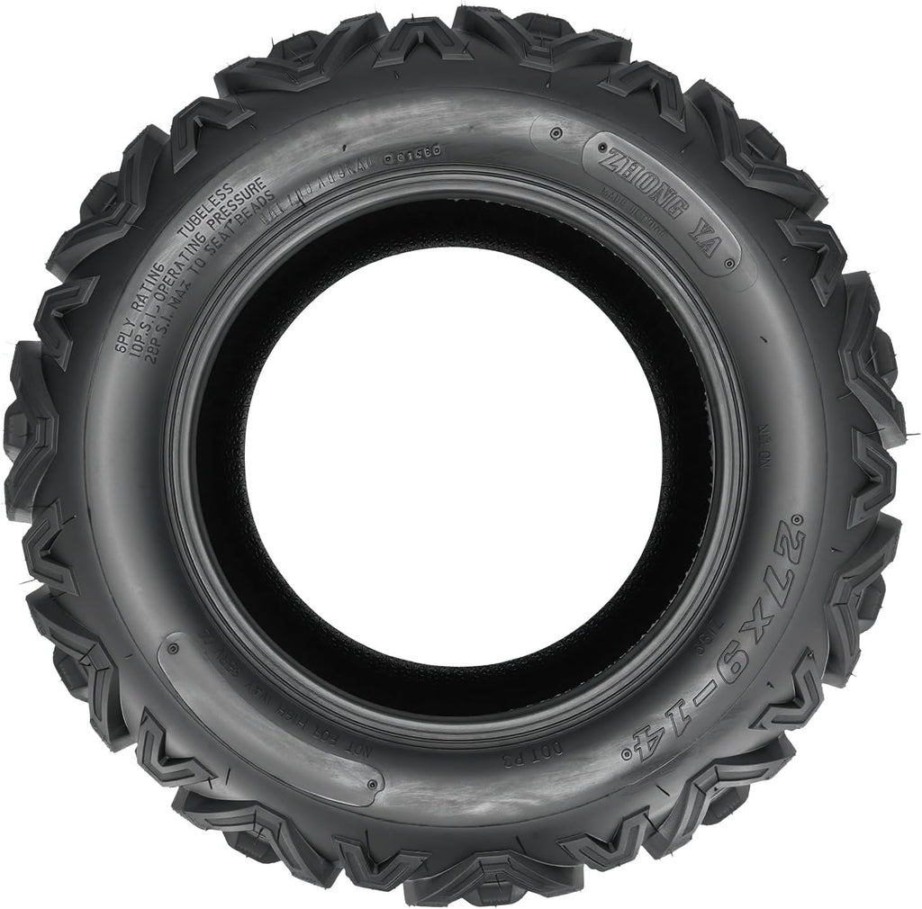 KAX 27x9-14 ATV UTV All-terrain Tires,27x9-14 Off-Road Mud Tires,6 Ply, 1Pcs,Tubeless Z-199
